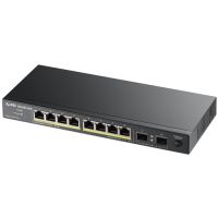 ZyXEL GS1100-10HP 8-Port GbE Unmanaged PoE Switch with GbE Uplink
