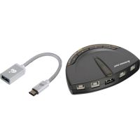 IOGEAR GUB431CA1KIT 4-PORT USB 2.0 PRINTER SWITCH