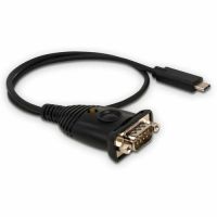 IOGEAR GUC232C USB-C TO SERIAL RS-232 ADAPTER, PC, MACOS, LINUX, DB9, 17 CABLE