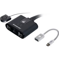 IOGEAR GUS404CA1KIT 4X4 USB SHARING SWITCH WITH USB-C ADAPTER