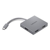 Lenovo GX91R64790 USB-C 4-in-1 Hub Gen 2 - HDMI 2.0 - 2x USB 3.2 - Audio - Luna Grey
