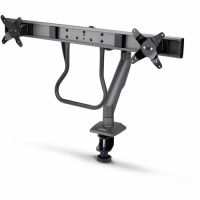 StarTech H2M1AS2-MONITOR-ARM Desk Mount Dual Monitor Arm w/ Crossbar, Up To 27" Displays, Max 33lb/15kg, C-Clamp, Mechanical Spring, TAA