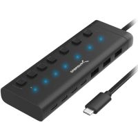 Sabrent HB-3A4C 7-Port USB-C 48W Powered Hub