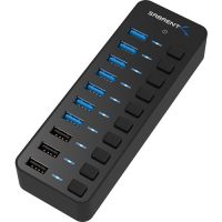 Sabrent HB-B7C3 7-Port USB 3.0 Hub with 3 Smart Charging Ports