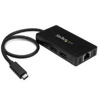 StarTech 3-Port USB 3.0 Hub with Gigabit Ethernet - HB30C3A1GE