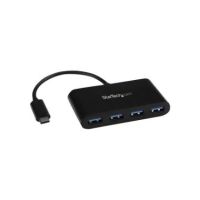 StarTech 4 Port USB C Hub - USB-C to 4x A - 5Gbps USB 3.0 - Bus Powered - HB30C4AB