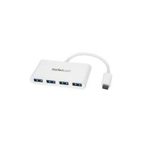 StarTech 4 Port USB C Hub - 4x USB Type-A (USB 3.0 SuperSpeed 5Gbps) - Bus Powered - Portable - HB30C4ABW