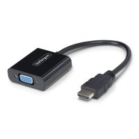 StarTech HD2VGAE3 HDMI to VGA Adapter, Active Video Converter For Laptop/Desktop, 1920x1080 (1080p), HDMI Source/VGA Monitor