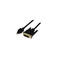 StarTech 3ft (1m) Micro HDMI to DVI Cable Adapter/Converter - Micro HDMI Type-D to DVI-D Display - HDDDVIMM1M