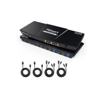 Tesmart USB 3.0 DisplayPort + HDMI Dual Monitor KVM Switch HDK202-P23-USBK