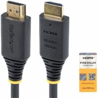 StarTech HDMI2-CABLE-4K60-10F 10ft (3m) Premium Certified High Speed HDMI Cable, 4K 60Hz/1440p 144Hz, 18Gbps, UHD HDMI 2.0 Cord