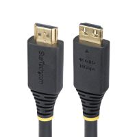 StarTech HDMI2-CABLE-GRIP-15F 15ft (4.5m) High Speed HDMI Cable with Gripping Connectors, 4K 60Hz/1440p 144Hz, 18Gbps, UHD HDMI 2.0 Cord