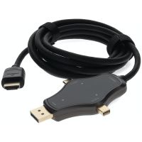 ADDON HDMI4KDPMDPC-AA HDMI 1.4 MALE TO DISPLAYPORT, MINI-DISPLAYPORT, USB 3.1 (C) MALE BLACK ADA