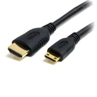 StarTech HDMIACMM6 6ft Mini HDMI to HDMI Cable with Ethernet, 4K 30Hz High Speed Mini HDMI 1.4 (Type-C) Device to HDMI