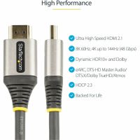 StarTech 8K 60Hz 4K 120Hz Certified Ultra High Speed HDMI 2.1 Cable, 5m - HDMM21V5M