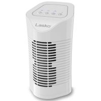 Lasko Desktop Air Purifier with 3-Stage Filtration, HF11200, White