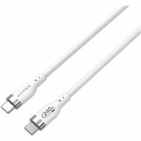 HyperJuice 2m 240W Silicone USB-C to USB-C Cable - White - HJ4002WHGL