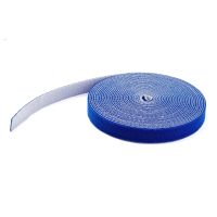 StarTech 100ft Hook and Loop Tape Roll Industrial Reusable Cable Ties/Wraps/Fastener/Straps Blue