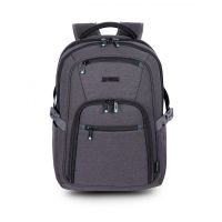 URBAN FACTORY HTE15UF HEAVEE ECO-DESIGNED DUAL COMPARTMENT TRAVEL BACKPACK 15/16-WITH RAIN COVER