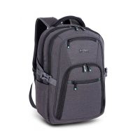 URBAN FACTORY HTE17UF HEAVEE ECO-DESIGNED DUAL COMPARTMENT TRAVEL BACKPACK 17.3- WITH RAIN COVER