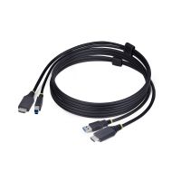 StarTech HU1226-KVM-CABLE 6ft (1.8m) HDMI and USB 5Gbps KVM Cable, 4K 60Hz, HDMI 2.0 and USB Combo Cable for KVM Switch
