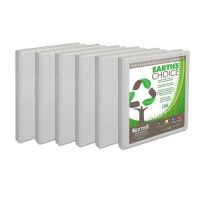 Samsill I08917 Earth's Choice 0.5" Round Ring View Binder, 6-Pack