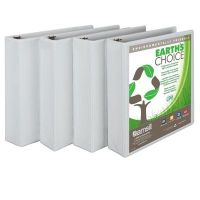 Samsill I08967 Earth's Choice 2" Round Ring View Binder, 4-Pack