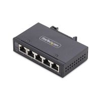 StarTech I51G-ETHERNET-SWITCH 5-Port Unmanaged Industrial Network Switch, 100/1000 Ethernet, DIN Rail/Wall-Mount, IP30 Rated, 9~60V, TAA