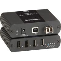 BLACK BOX IC406A-R2 INSTALL YOUR USB DEVICES ANYWHERE COMBINE THE 4-PORT SINGLEMODE FIBER USB EXTEN