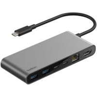 Belkin INC024fqSGY USB-C 8-IN-1 MULTIPORT HUB 2.5GBE, SPACE GRAY