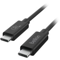 Belkin INZ004TT1.2MBK USB-C to USB-C (USB4) Cable - M/M - 20 Gbps - 240W - 4K Support - 5ft/1.2m - Black