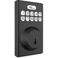 Qolsys IQDLK-PGK-MB IQ Lock-PG Push Button Deadbolt, Matte Black
