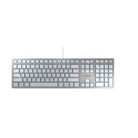 CHERRY JK-1600EU-1 KC 6000, WHITE/SILVER, USB, US INTL 104+6 KEY LAYOUT