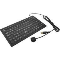 SIIG Industrial/Medical-Grade Backlit Keyboard with Pointing Device (Black) - JK-US0911-S1