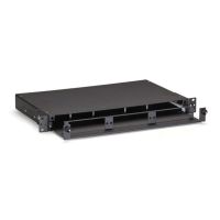 BLACK BOX JPM427A-R2 RACKMOUNT FIBER ENCLOSURE ALLOWS THE OPTICAL FIBERS TO BE STORED