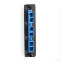 BLACK BOX JPM451C ADAPTER PANELS SNAP EASILY INTO ALL STANDARD FIBER ENCLOSURES, CABINETS, AND PAT