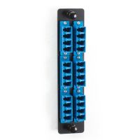 BLACK BOX JPM467C-R2 HIGH-DENSITY SINGLEMODE FIBER ADAPTER PANEL - CERAMIC SLEEVE, (12) LC DUPLEX, BL