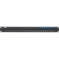 BLACK BOX JPM818A CAT6 FEED-THROUGH PATCH PANEL - 1U, UNSHIELDED, 24-PORT