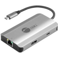 SIIG JU-H30L11-S1 USB-C TO HDMI WITH LAN HUB & PD CHARGING ADAPTER
