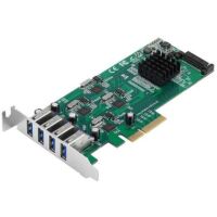 SIIG 4-Port USB 3.0 Type-A PCIe Card - JU-P40811-S1