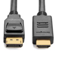 KENSINGTON K33025WW DISPLAYPORT 1.2 (M) TO HDMI (M) PASSIVE UNIDIRECTIONAL CABLE, 6FT