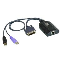 ATEN KA7166 DVI USB VM KVM ADAPTER W/ CARD READER - 1 X RJ-45 FEMALE, 2 X USB TYPE A MALE