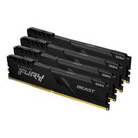KINGSTON KF432C16BB1K4/64 64GB 3200MHZ DDR4 CL16 DIMM (KIT OF 4) 1GX8 FURY BEAST BLACK