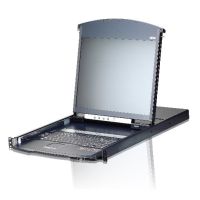 ATEN KL1108VN 8-PORT CAT 5 DUAL RAIL LCD KVM OVER IP SWITCH 1 LOCAL / 1 REMOTE USER ACCESS