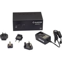 BLACK BOX KV6222DP KVM SWITCH - 2-PORT, DUAL-MONITOR, DISPLAYPORT 1.2, 4K 60HZ, USB 3.0 HUB, AUDIO
