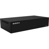 BLACK BOX KVS4-2004HVX KVM SWITCH, NIAP 4.0 CERTIFIED - 4-PORT, DUAL-MONITOR, FLEXPORT HDMI/DISPLAYPORT