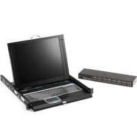 BLACK BOX KVT417A-16UV-R2SERVTRAY COMPLETE ADDS AN INTEGRAL KVM SWITCH TO ITS KEYBOARD, MONITOR