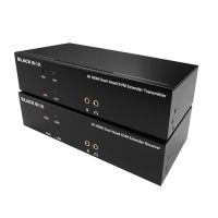 BLACK BOX KVXLCH-200 KVM EXTENDER KIT OVER CATX - DUAL-MONITOR, HDMI 4K30, USB 2.0, AUDIO, SERIAL, LO