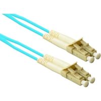 ENET LC2-10G-13M-ENC LC/LC 10GB AQUA 50/125 DUPLEX MULTIMODE FIBER CABLE-13 METER