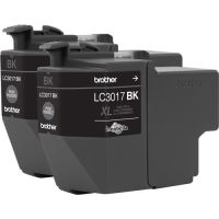 Brother LC3017BK High Yield XL Black Ink Cartridge (2-Pack)